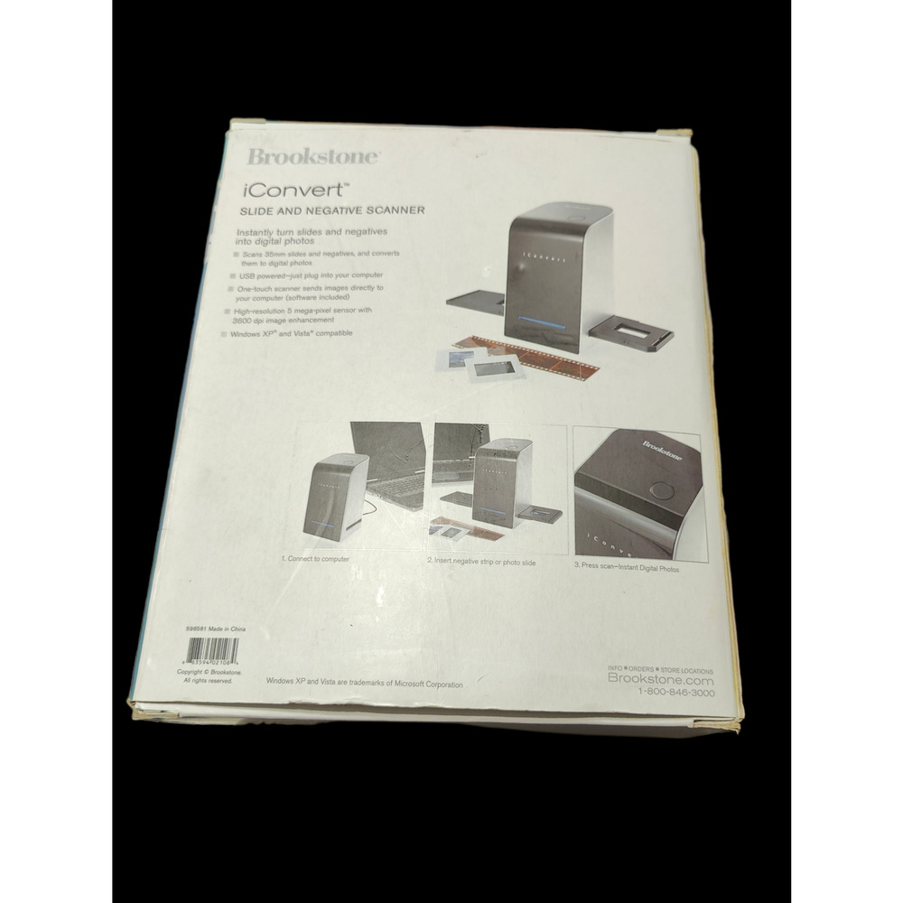 Brookstone iConvert Slide and Negative Scanner - Picture 2 of 4